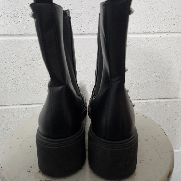 Olivia Miller Studded Slip On  Boots - Picture 2 of 7